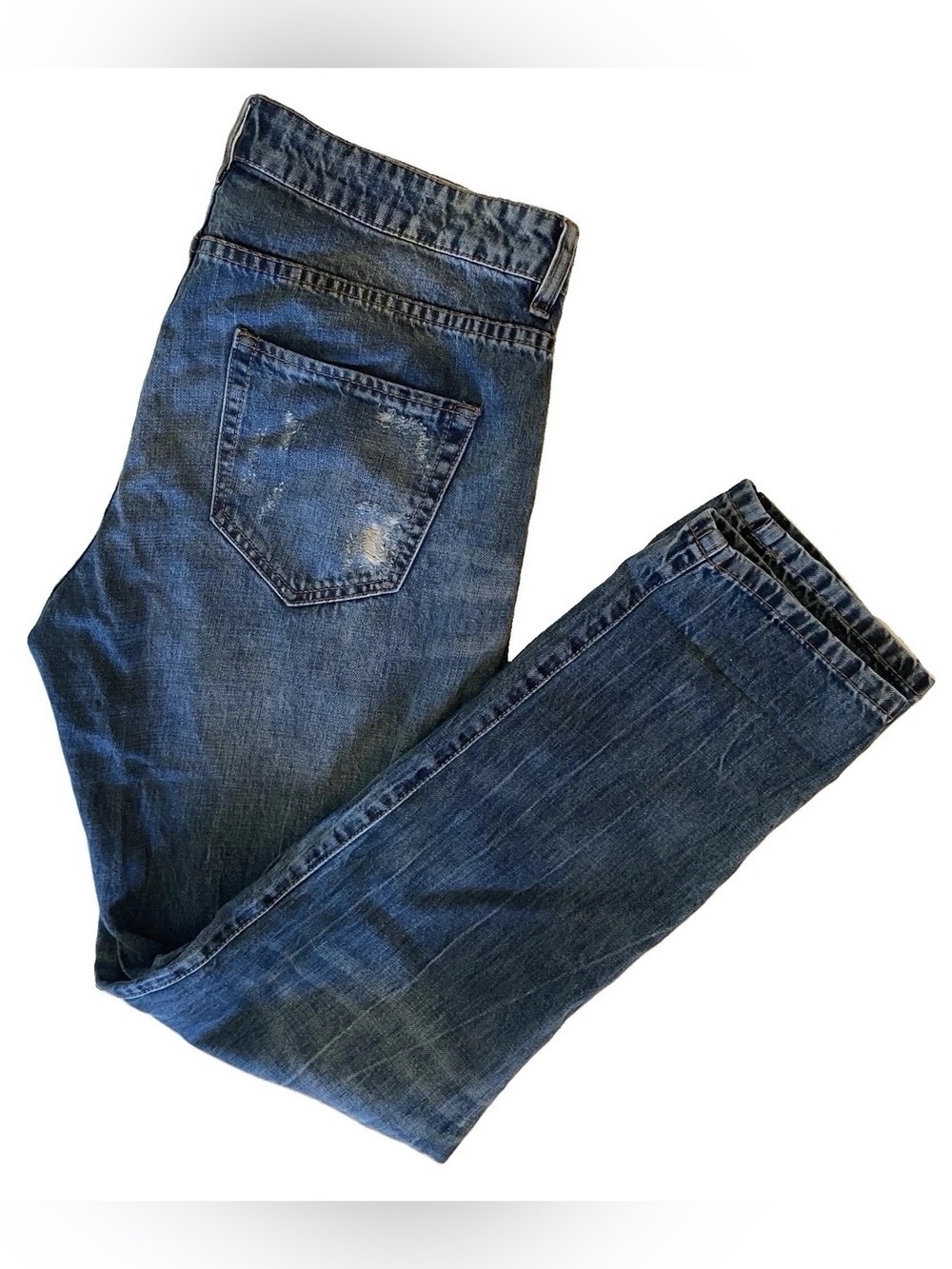 Joe Fresh Women's Boyfriend Jeans - Dark Blue Denim